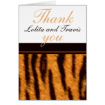 Tiger Stripe Thank You Note Cards