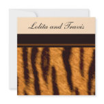 Tiger Stripe Wedding Invitation
