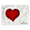 Tiger-Striped Heart (detail) card by bio_muse Tiger-Striped Heart (detail) card
