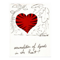Tiger-Striped Heart print