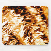 Tiger Stripes - golden brown Print- Mousepad