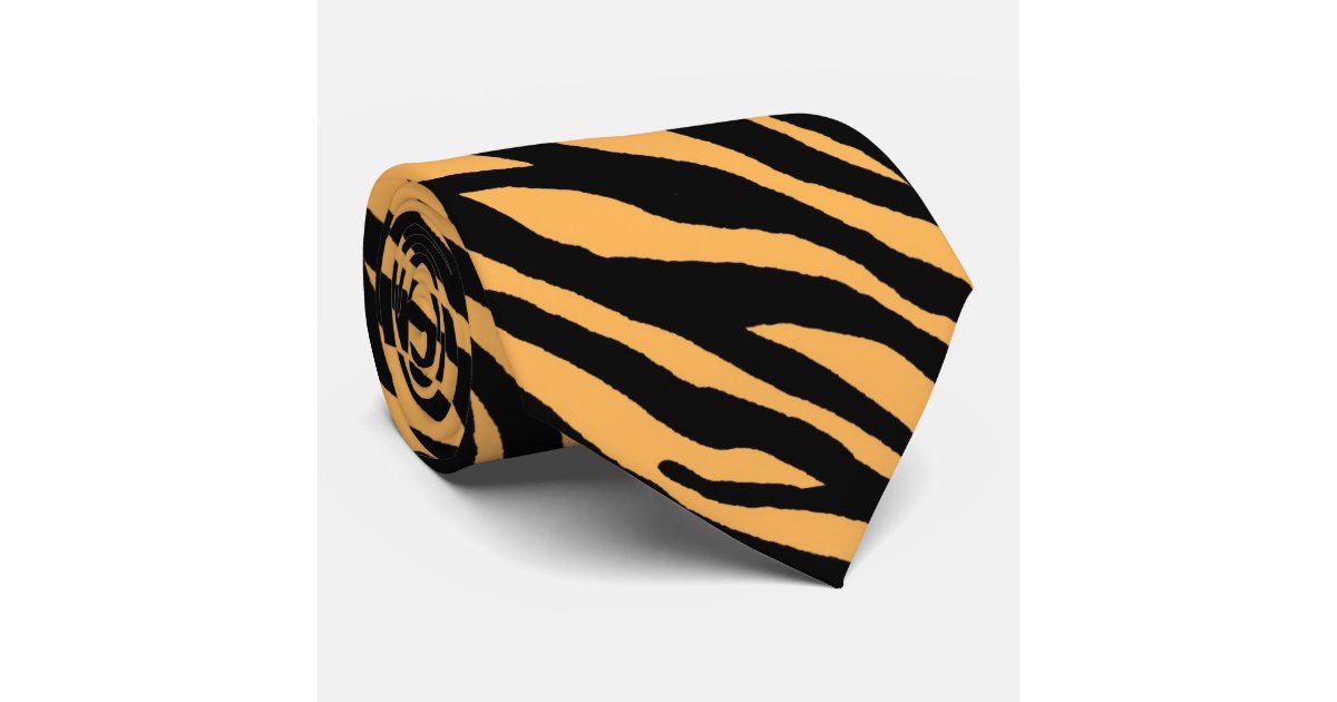 Tiger Stripes Pattern Neck Tie Zazzle
