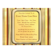 Tiger Stripes Personalized Invitations