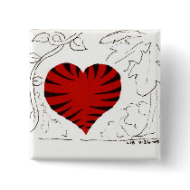 Tiger-Striping of the Heart (detail) button buttons