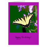 Tiger Swallowtail Butterfly on Wild Flowers Card