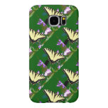 Tiger Swallowtail Butterfly on Wild Flowers Samsung Galaxy S6 Cases