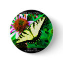 Tiger Swallowtail Button (transparent white) by motherofstone Tiger Swallowtail Button (transparent white)