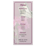 Tiger Swallowtail on Azalea Wedding Menu Custom Rack Cards