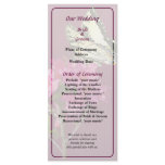 Tiger Swallowtail on Azalea Wedding Program Rack Card Design