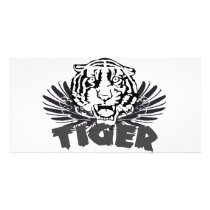 Tiger t-shirt photo cards by Foozyo Tiger t-shirt photo cards