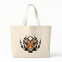 Tiger Tattoo Tote Bags