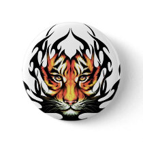 Tiger Tattoo Pinback Buttons
