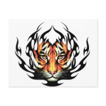 Tiger Tattoo Postcard