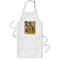 "Tiger Tiles" Tiger Face Mosaic Watercolor aprons by PaulJacksonart "Tiger Tiles" Tiger Face Mosaic Watercolor aprons