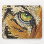 "Tiger Tiles" Tiger Face Mosaic Watercolor