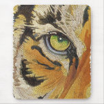 "Tiger Tiles" Tiger Face Mosaic Watercolor