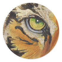 "Tiger Tiles" Tiger Face Mosaic Watercolor stickers by PaulJacksonart "Tiger Tiles" Tiger Face Mosaic Watercolor stickers