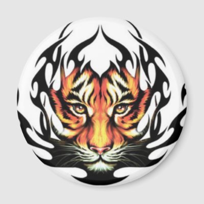 magnet tribal tiger tattoo gift