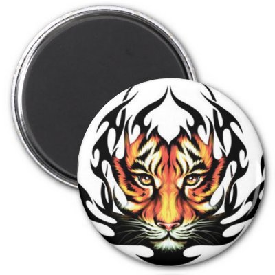 magnet tribal tiger tattoo gift