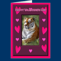 Tiger Valentine Card cards
