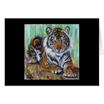Tiger Valentine card cards