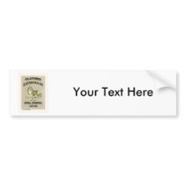 Tiger Vintage Japanese Silk Label Bumper Stickers