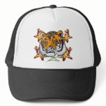 Tiger_with_flowers Mesh Hats