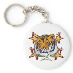 Tiger_with_flowers keychains