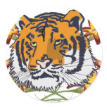 Tiger_with_flowers Sticker