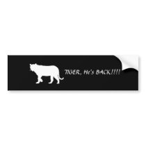 Tiger Woods Bumper Sticker bumper stickers by astarzmom Tiger Woods Bumper Sticker bumper stickers
