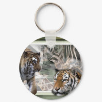 Tiger, Zebra, Giraffe, Lovers Gifts keychains