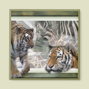 Tiger, Zebra, Giraffe, Lovers Gifts