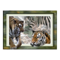 Tiger, Zebra, Giraffe, Lovers Gifts posters