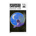 Tigerpixie Fairy Tiger Fantasy Cat Art Postage stamps