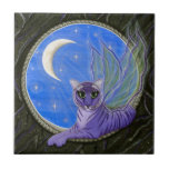 Tigerpixie Fairy Tiger Fantasy Cat Art Tile tiles