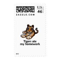 Tigers Ate My Homework Postage
