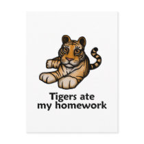 Tigers Ate My Homework postcards by TheRealShuba Tigers Ate My Homework postcards