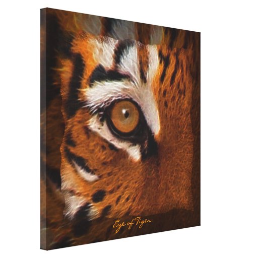 Tiger's Eye Wildlife Supporter Art on Canvas Print