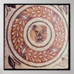 Tiger's head, Roman mosaic, early 4th century Print