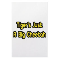 Tiger's Just a Big Cheetah stationery by Funny_MoFo_Shirts Tiger's Just a Big Cheetah stationery