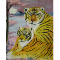 tigers photo sculptures
