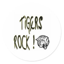 Tigers Rock! Sticker
