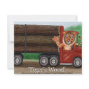 Tiger's Wood Hauling Co Funny Gifts & Collectibles invitations