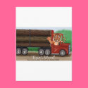 Tiger's Wood Hauling Co Funny Gifts & Collectibles postcards