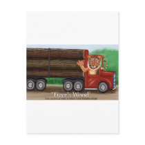 Tiger's Wood Hauling Co Funny Gifts & Collectibles postcards