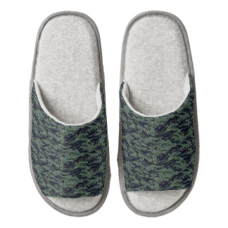 Tigerstripe Olive Green Camouflage Pair Of Open Toe Slippers
