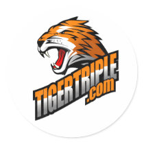 tigertriple.com Sheet of (6) 3" stickers by pit0rz tigertriple.com Sheet of (6) 3" stickers