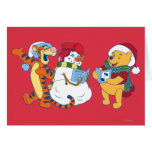 Tigger and Pooh Carolling Cards