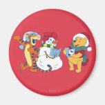 Tigger and Pooh Carolling Refrigerator Magnets