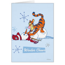 Tigger Winter Cheer Greeting Cards